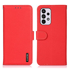 Funda de Cuero Cartera con Soporte Carcasa B01H para Samsung Galaxy A33 5G Rojo