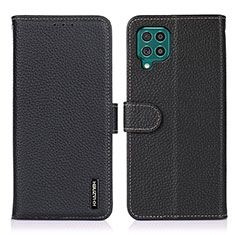 Funda de Cuero Cartera con Soporte Carcasa B01H para Samsung Galaxy M62 4G Negro