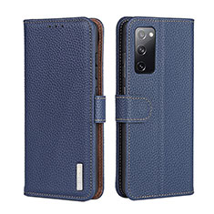 Funda de Cuero Cartera con Soporte Carcasa B01H para Samsung Galaxy S20 FE (2022) 5G Azul