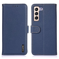 Funda de Cuero Cartera con Soporte Carcasa B01H para Samsung Galaxy S21 FE 5G Azul