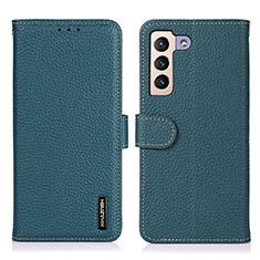 Funda de Cuero Cartera con Soporte Carcasa B01H para Samsung Galaxy S21 FE 5G Verde