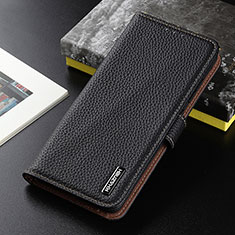 Funda de Cuero Cartera con Soporte Carcasa B01H para Xiaomi Redmi 9AT Negro