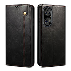 Funda de Cuero Cartera con Soporte Carcasa B01S para Huawei P50 Pro Negro