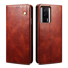 Funda de Cuero Cartera con Soporte Carcasa B01S para Xiaomi Poco F5 Pro 5G Marron