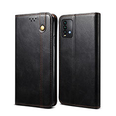 Funda de Cuero Cartera con Soporte Carcasa B01S para Xiaomi Redmi 9T 4G Negro