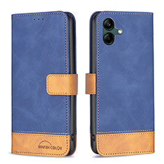 Funda de Cuero Cartera con Soporte Carcasa B02F para Samsung Galaxy M04 Azul
