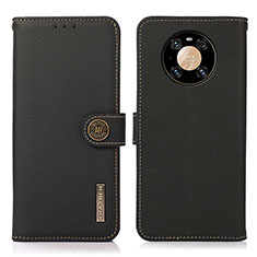 Funda de Cuero Cartera con Soporte Carcasa B02H para Huawei Mate 40 Pro Negro