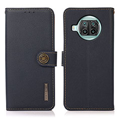 Funda de Cuero Cartera con Soporte Carcasa B02H para Xiaomi Mi 10T Lite 5G Azul