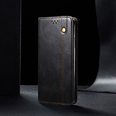 Funda de Cuero Cartera con Soporte Carcasa B02S para Xiaomi Redmi Note 9T 5G Negro