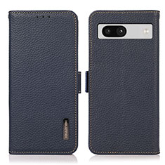 Funda de Cuero Cartera con Soporte Carcasa B03H para Google Pixel 7a 5G Azul