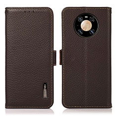 Funda de Cuero Cartera con Soporte Carcasa B03H para Huawei Mate 40 Pro Marron