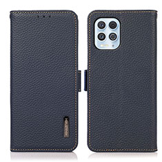 Funda de Cuero Cartera con Soporte Carcasa B03H para Motorola Moto Edge S 5G Azul