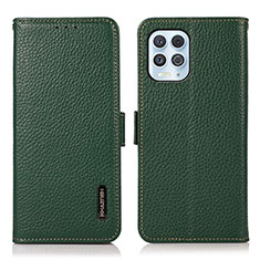 Funda de Cuero Cartera con Soporte Carcasa B03H para Motorola Moto Edge S 5G Verde