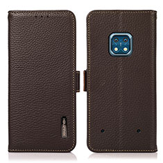 Funda de Cuero Cartera con Soporte Carcasa B03H para Nokia XR20 Marron