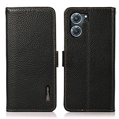 Funda de Cuero Cartera con Soporte Carcasa B03H para Oppo K10 5G Negro