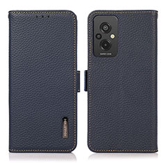 Funda de Cuero Cartera con Soporte Carcasa B03H para Xiaomi Redmi 11 Prime 4G Azul