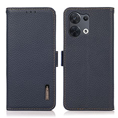 Funda de Cuero Cartera con Soporte Carcasa B03H para Xiaomi Redmi Note 13 5G Azul