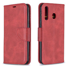 Funda de Cuero Cartera con Soporte Carcasa B04F para Samsung Galaxy A40s Rojo