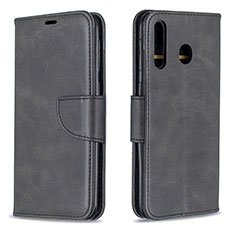 Funda de Cuero Cartera con Soporte Carcasa B04F para Samsung Galaxy M30 Negro