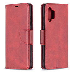 Funda de Cuero Cartera con Soporte Carcasa B04F para Samsung Galaxy M32 5G Rojo