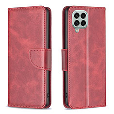 Funda de Cuero Cartera con Soporte Carcasa B04F para Samsung Galaxy M33 5G Rojo