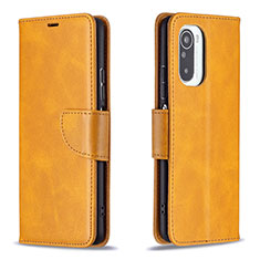 Funda de Cuero Cartera con Soporte Carcasa B04F para Xiaomi Mi 11X Pro 5G Marron Claro