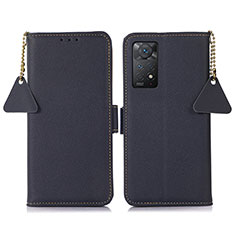 Funda de Cuero Cartera con Soporte Carcasa B04H para Xiaomi Redmi Note 11 Pro 4G Azul