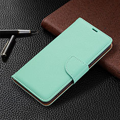 Funda de Cuero Cartera con Soporte Carcasa B05F para Samsung Galaxy S21 5G Menta Verde