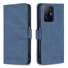 Funda de Cuero Cartera con Soporte Carcasa B05F para Xiaomi Mi 11T 5G Azul