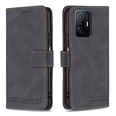 Funda de Cuero Cartera con Soporte Carcasa B05F para Xiaomi Mi 11T 5G Negro