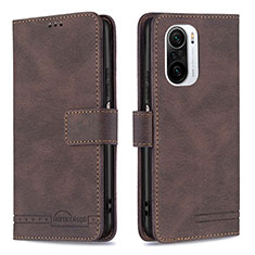 Funda de Cuero Cartera con Soporte Carcasa B05F para Xiaomi Mi 11X Pro 5G Marron