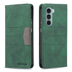 Funda de Cuero Cartera con Soporte Carcasa B06F para Motorola Moto Edge S30 5G Verde