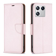 Funda de Cuero Cartera con Soporte Carcasa B06F para Xiaomi Mi 13 5G Oro Rosa