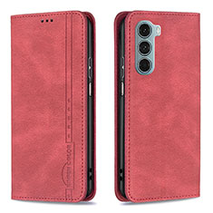 Funda de Cuero Cartera con Soporte Carcasa B07F para Motorola Moto Edge S30 5G Rojo