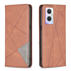 Funda de Cuero Cartera con Soporte Carcasa B07F para OnePlus Nord N20 5G Marron