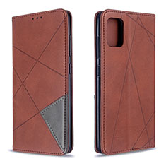 Funda de Cuero Cartera con Soporte Carcasa B07F para Samsung Galaxy A51 4G Marron