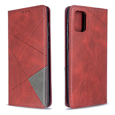 Funda de Cuero Cartera con Soporte Carcasa B07F para Samsung Galaxy A71 4G A715 Rojo