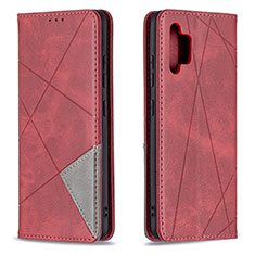 Funda de Cuero Cartera con Soporte Carcasa B07F para Samsung Galaxy M32 5G Rojo