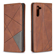 Funda de Cuero Cartera con Soporte Carcasa B07F para Samsung Galaxy Note 10 5G Marron