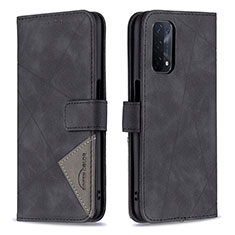 Funda de Cuero Cartera con Soporte Carcasa B08F para OnePlus Nord N200 5G Negro