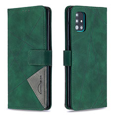 Funda de Cuero Cartera con Soporte Carcasa B08F para Samsung Galaxy M40S Verde