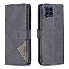 Funda de Cuero Cartera con Soporte Carcasa B08F para Samsung Galaxy M53 5G Negro