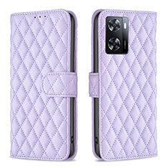 Funda de Cuero Cartera con Soporte Carcasa B11F para OnePlus Nord N20 SE Morado