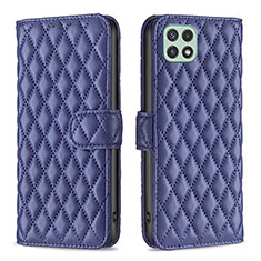 Funda de Cuero Cartera con Soporte Carcasa B11F para Samsung Galaxy F42 5G Azul