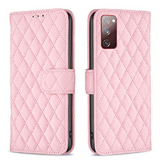 Funda de Cuero Cartera con Soporte Carcasa B11F para Samsung Galaxy S20 FE (2022) 5G Oro Rosa