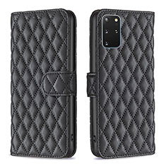 Funda de Cuero Cartera con Soporte Carcasa B11F para Samsung Galaxy S20 Plus 5G Negro