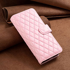 Funda de Cuero Cartera con Soporte Carcasa B11F para Samsung Galaxy Z Fold4 5G Oro Rosa