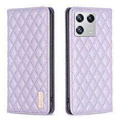 Funda de Cuero Cartera con Soporte Carcasa B11F para Xiaomi Mi 13 5G Morado