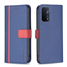 Funda de Cuero Cartera con Soporte Carcasa B13F para OnePlus Nord N200 5G Azul