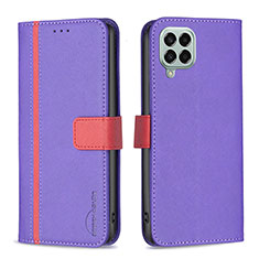 Funda de Cuero Cartera con Soporte Carcasa B13F para Samsung Galaxy M33 5G Morado